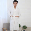 Fashion Winter Men's Mini Kimono Robe Autumn Lady Flannel Bath Gown Yukata Nightgown Sleepwear Sleepshirts One Size