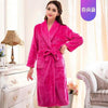 Fashion Winter Men's Mini Kimono Robe Autumn Lady Flannel Bath Gown Yukata Nightgown Sleepwear Sleepshirts One Size