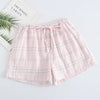 Japanese simple short pyjamas women 100% cotton short sleeves ladies pajama sets shorts Cute cartoon sleepwear women homewear