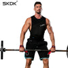 SKDK 2pcs/Pair Gym Fitness Weightlifting Hand Grips Band Dumbbell Training Wrist Support Ribbon Straps for barbell Pull up