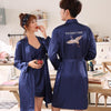 New Lovers Casual Sleepwear Loose Robe Summer Kimono Bathrobe Gown Soft Nightwear Rayon Home Wear Women Men Print Nightgown