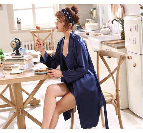 New Lovers Casual Sleepwear Loose Robe Summer Kimono Bathrobe Gown Soft Nightwear Rayon Home Wear Women Men Print Nightgown