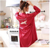New Lovers Casual Sleepwear Loose Robe Summer Kimono Bathrobe Gown Soft Nightwear Rayon Home Wear Women Men Print Nightgown