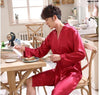 New Lovers Casual Sleepwear Loose Robe Summer Kimono Bathrobe Gown Soft Nightwear Rayon Home Wear Women Men Print Nightgown