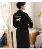 New Lovers Casual Sleepwear Loose Robe Summer Kimono Bathrobe Gown Soft Nightwear Rayon Home Wear Women Men Print Nightgown