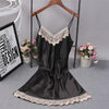 Red Women Lace Kimono Robe Set Lady Satin Bathrobe Bride Bridesmaid Wedding Robe Dress Gown Sexy Nightgown Sleepwear M L XL