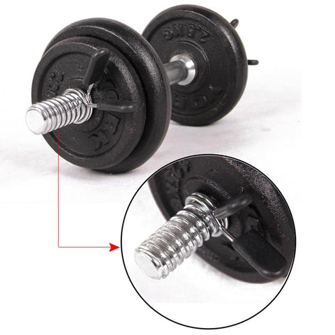 2 Pieces  30mm Barbell Gym Weight Bar Dumbbell Lock Clamp Spring Collar Clips indoor use trainning fitness