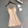 New Sexy Women Robe &amp Gown Sets Lace Bathrobe + Night Dress Two Pieces Sleepwear Womens Sleep Set Faux Silk Robe Femme Linge