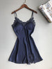 New Sexy Women Robe &amp Gown Sets Lace Bathrobe + Night Dress Two Pieces Sleepwear Womens Sleep Set Faux Silk Robe Femme Linge