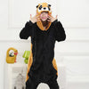 Adults Animal Kigurumi Pajamas Sets Sleepwear Cosplay Zipper Women Men Winter Unisex unicornio Stitch Cartoon Unicorn Pajamas