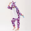 Adults Animal Kigurumi Pajamas Sets Sleepwear Cosplay Zipper Women Men Winter Unisex unicornio Stitch Cartoon Unicorn Pajamas