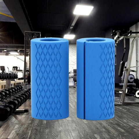 1 Pair Barbell Grips Dumbbell Kettlebell Fat Grip Thick Bar Handles Pull Up Weightlifting Support Anti-Slip Protect Pad