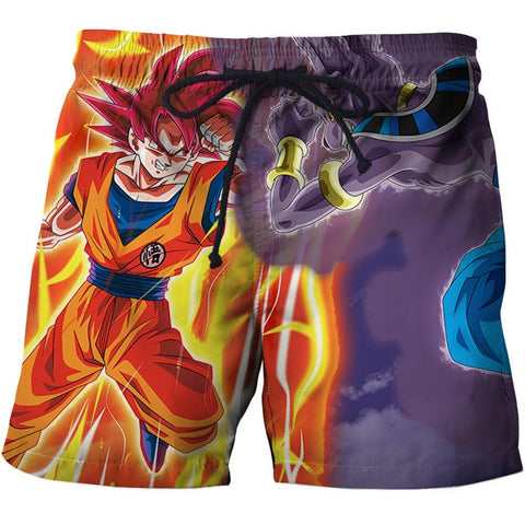Dragon Ball Z Goku Print Swimwear Men Sexy Casual Board short Fitness Mens 6XL Beach Shorts Funny 3D Swimsuit Shorts Summer 2019