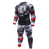 Brand New Men's Compression GYMS Tight Clothes Suits Rashguard MMA Sportswear Fitness Dry Fit Tracksuit Tights 2pcs / set