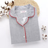 home suit Women Pajamas Long Sleeve Women Cotton Sleepwear Stripe Pyjamas Female Casual Home Wear Autumn Winter Women Clothing