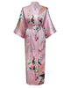 Floral Peacock Women Wedding Party Bride Bridesmaid Robe Plus Size 3XL Rayon Kimono Bathrobe Sexy Sleepwear Long Nightgown