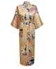 Floral Peacock Women Wedding Party Bride Bridesmaid Robe Plus Size 3XL Rayon Kimono Bathrobe Sexy Sleepwear Long Nightgown