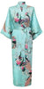 Floral Peacock Women Wedding Party Bride Bridesmaid Robe Plus Size 3XL Rayon Kimono Bathrobe Sexy Sleepwear Long Nightgown