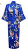 Floral Peacock Women Wedding Party Bride Bridesmaid Robe Plus Size 3XL Rayon Kimono Bathrobe Sexy Sleepwear Long Nightgown