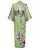 Floral Peacock Women Wedding Party Bride Bridesmaid Robe Plus Size 3XL Rayon Kimono Bathrobe Sexy Sleepwear Long Nightgown