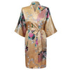 Floral Peacock Women Wedding Party Bride Bridesmaid Robe Plus Size 3XL Rayon Kimono Bathrobe Sexy Sleepwear Long Nightgown