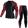 3D Teen Wolf Clothing Winter Thermal Underwear  Men MMA Compression Crossfit Shirts Clothing Men's Fitness Leggings T-Shirt Set