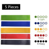 Elastic Fitness Bands Gum Set Latex Crossfit Exercise Pilates Training Resistance Band Strength Gym Rubber Equipment Expander