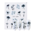1pcs Nail Water Transfer Sticker Linear Flower Pattern Nail Art Decorations Slider For Nail Manicure Watermark Foils CHSTZ645