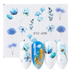 1pcs Nail Water Transfer Sticker Linear Flower Pattern Nail Art Decorations Slider For Nail Manicure Watermark Foils CHSTZ645