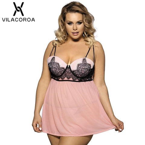 Women Sexy Nightwear Sexy Sling Nightgown Large Size Steel Plate Chest Pad Sling Sleep Shirts Female Sleepwear Night Dress