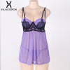 Women Sexy Nightwear Sexy Sling Nightgown Large Size Steel Plate Chest Pad Sling Sleep Shirts Female Sleepwear Night Dress