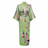Brand New Femmes pijama Women Silk Rayon Long Robes Kimono Bath Gown Women Sexy Nightgown Floral Sleepwear Plus Size XXXL NR065