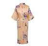 Brand New Femmes pijama Women Silk Rayon Long Robes Kimono Bath Gown Women Sexy Nightgown Floral Sleepwear Plus Size XXXL NR065