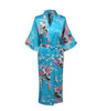 Brand New Femmes pijama Women Silk Rayon Long Robes Kimono Bath Gown Women Sexy Nightgown Floral Sleepwear Plus Size XXXL NR065
