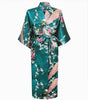 Brand New Femmes pijama Women Silk Rayon Long Robes Kimono Bath Gown Women Sexy Nightgown Floral Sleepwear Plus Size XXXL NR065