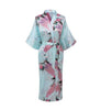 Brand New Femmes pijama Women Silk Rayon Long Robes Kimono Bath Gown Women Sexy Nightgown Floral Sleepwear Plus Size XXXL NR065