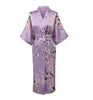 Brand New Femmes pijama Women Silk Rayon Long Robes Kimono Bath Gown Women Sexy Nightgown Floral Sleepwear Plus Size XXXL NR065