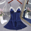Sexy Red Women Mini Robe Nightwear Nightdress Nighty Nightgown Suspender Skirt Sleepwear Rayon Sleeveless For Female M-XXL