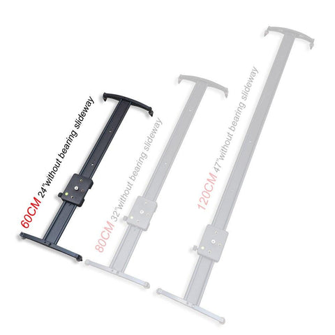 60cm80cm100cm Aluminum Steel Camera Rail Track Dolly Slider for Nikon Canon Sony Stabilization