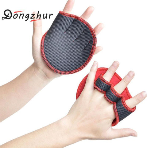 Anti Skid Weight Lifting Training Gloves Unisex Fitness Sports Dumbbell Grips Pads Gym Bench Press Exercises Hand Palm Protector