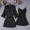 Pajamas Sets Silk Women Nightgowns Sexy Ladies Satin Nightwear Women Robe Nighties Sleepwear shorts combinaison pyjama femme
