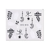 1 Sheet Black White Leaf Nail Art Sticker Slider Flower Water Decals Decor Watermark Tattoo Manicure Accessories LASTZ808-815