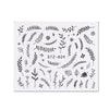 1 Sheet Black White Leaf Nail Art Sticker Slider Flower Water Decals Decor Watermark Tattoo Manicure Accessories LASTZ808-815