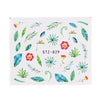 1 Sheet Black White Leaf Nail Art Sticker Slider Flower Water Decals Decor Watermark Tattoo Manicure Accessories LASTZ808-815