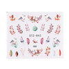 1 Sheet Black White Leaf Nail Art Sticker Slider Flower Water Decals Decor Watermark Tattoo Manicure Accessories LASTZ808-815