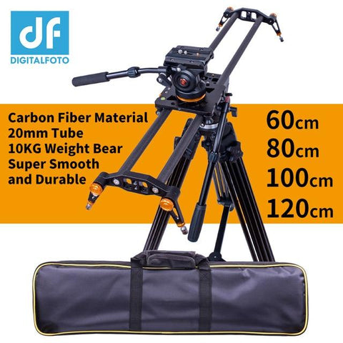 DIGITALFOTO Carbon fiber camera slider 10kg bear travel video slider dolly track dslr rail for Nikon Canon Sony videographer