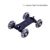 Schreibtisch Dolly+11 inch Magic Arm Tabletop Mobile Rolling Video Rail Skater for SLR Camera Slider Dolly Car Track & Magic Arm