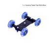 Schreibtisch Dolly+11 inch Magic Arm Tabletop Mobile Rolling Video Rail Skater for SLR Camera Slider Dolly Car Track & Magic Arm