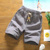 2019 Summer Cotton linen Shorts Loose Men's Casual Shorts Drawstring Waist slim Fit beach Shorts Men Plus Size 4XL 5XL