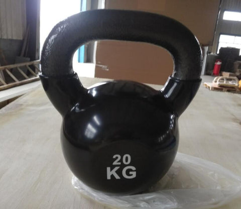 20kg Fitness Kettle-bell Weight Lifting Kettlebell Plastic dip in Dumbbell